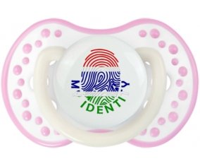 Empreinte My Identity Gambie Sucette LOVI Dynamic Blanc-rose phosphorescente