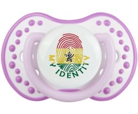 Empreinte My Identity Ghana Tétine LOVI Dynamic Blanc-mauve classique