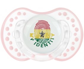 Empreinte My Identity Ghana Tétine LOVI Dynamic Retro-blanc-rose-tendre classique