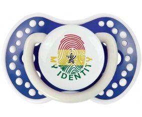 Empreinte My Identity Ghana Tétine LOVI Dynamic Bleu-marine phosphorescente