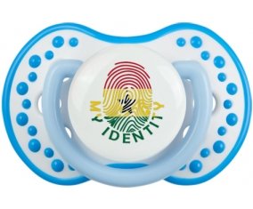 Empreinte My Identity Ghana Tétine LOVI Dynamic Blanc-bleu phosphorescente
