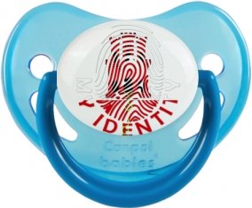 Empreinte My Identity Gibraltar Sucette Physiologique Bleue phosphorescente