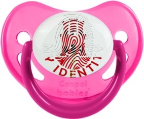 Empreinte My Identity Gibraltar Sucette Physiologique Rose phosphorescente