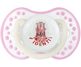 Empreinte My Identity Gibraltar Sucette LOVI Dynamic Blanc-rose phosphorescente