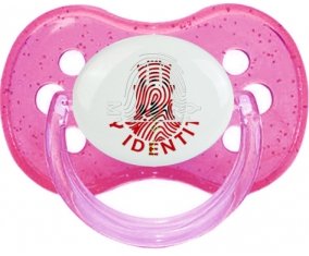 Empreinte My Identity Gibraltar Sucette Cerise Rose à paillette