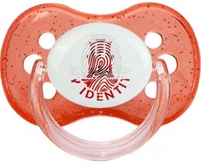 Empreinte My Identity Gibraltar Sucette Cerise Rouge à paillette