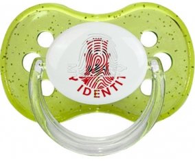 Empreinte My Identity Gibraltar Sucette Cerise Vert à paillette