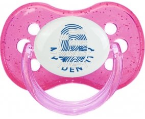 Empreinte My Identity Grèce Tétine Cerise Rose à paillette