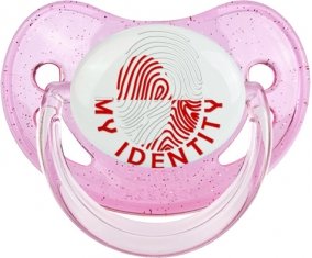 Empreinte My Identity Groenland Tétine Physiologique Rose à paillette