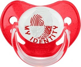 Empreinte My Identity Groenland Tétine Physiologique Rouge à paillette