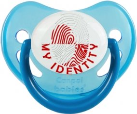 Empreinte My Identity Groenland Tétine Physiologique Bleue phosphorescente