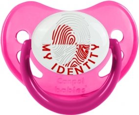 Empreinte My Identity Groenland Tétine Physiologique Rose phosphorescente