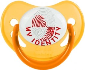 Empreinte My Identity Groenland Tétine Physiologique Jaune phosphorescente