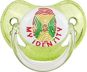 Empreinte My Identity Grenade Sucete Physiologique Vert à paillette