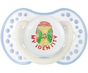 Empreinte My Identity Grenade Tétine LOVI Dynamic Blanc-cyan classique