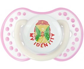 Empreinte My Identity Grenade Tétine LOVI Dynamic Blanc-rose phosphorescente