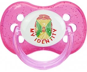Empreinte My Identity Grenade Sucette Cerise Rose à paillette