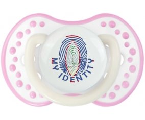 Empreinte My Identity Guam Sucette LOVI Dynamic Blanc-rose phosphorescente