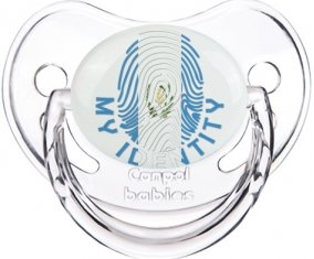 Empreinte My Identity Guatemala Tétine Physiologique Transparent classique