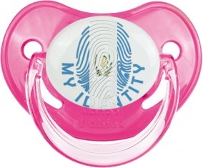 Empreinte My Identity Guatemala Tétine Physiologique Rose classique