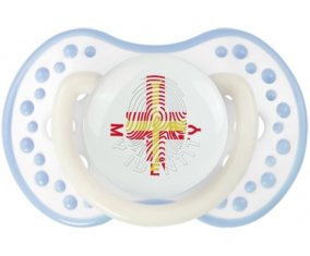 Empreinte My Identity Guernesey Tétine LOVI Dynamic Blanc-cyan classique