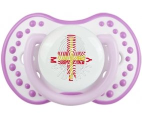 Empreinte My Identity Guernesey Tétine LOVI Dynamic Blanc-mauve classique