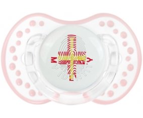 Empreinte My Identity Guernesey Tétine LOVI Dynamic Retro-blanc-rose-tendre classique