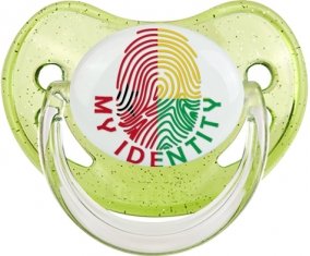 Empreinte My Identity Guinée Sucette Physiologique Vert à paillette