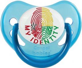 Empreinte My Identity Guinée Sucette Physiologique Bleue phosphorescente