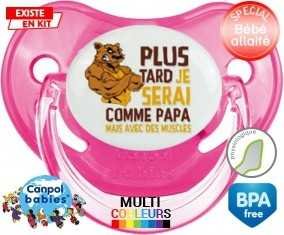 Plus tard je serai comme papa mais avec des muscles style1: Sucette