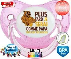 Plus tard je serai comme papa mais avec des muscles style1: Sucette