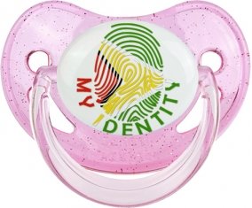 Empreinte My Identity Guyane Tétine Physiologique Rose à paillette