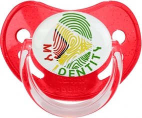 Empreinte My Identity Guyane Tétine Physiologique Rouge à paillette