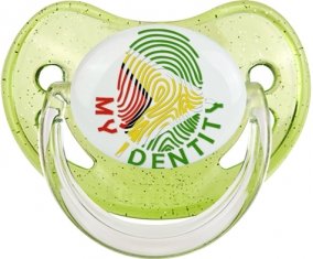 Empreinte My Identity Guyane Tétine Physiologique Vert à paillette