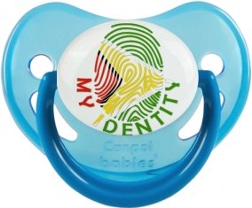 Empreinte My Identity Guyane Tétine Physiologique Bleue phosphorescente