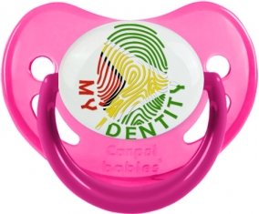 Empreinte My Identity Guyane Tétine Physiologique Rose phosphorescente