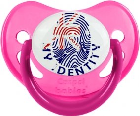 Empreinte My Identity Îles Heard et Mcdonald Sucette Physiologique Rose phosphorescente