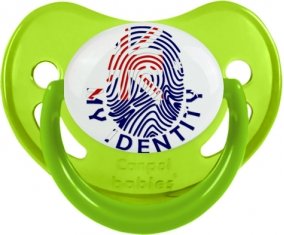 Empreinte My Identity Îles Heard et Mcdonald Sucette Physiologique Vert phosphorescente
