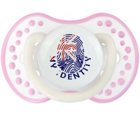Empreinte My Identity Îles Heard et Mcdonald Sucette LOVI Dynamic Blanc-rose phosphorescente