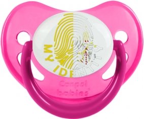 Empreinte My Identity Saint-Siège Sucette Physiologique Rose phosphorescente