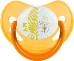 Empreinte My Identity Saint-Siège Sucette Physiologique Jaune phosphorescente