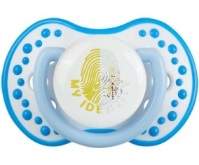 Empreinte My Identity Saint-Siège Sucette LOVI Dynamic Blanc-bleu phosphorescente