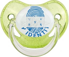 Empreinte My Identity Honduras Tétine Physiologique Vert à paillette