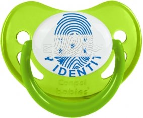 Empreinte My Identity Honduras Tétine Physiologique Vert phosphorescente
