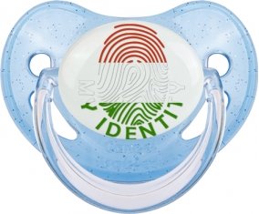 Empreinte My Identity Hongrie Sucette Physiologique Bleue à paillette