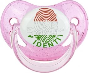 Empreinte My Identity Hongrie Sucette Physiologique Rose à paillette