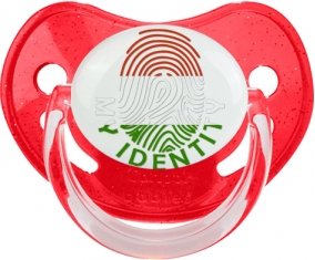 Empreinte My Identity Hongrie Sucette Physiologique Rouge à paillette