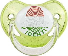 Empreinte My Identity Hongrie Sucette Physiologique Vert à paillette