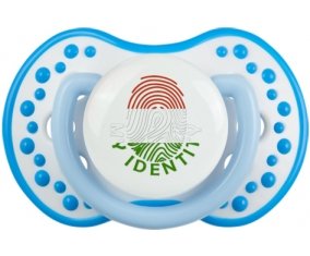 Empreinte My Identity Hongrie Sucette LOVI Dynamic Blanc-bleu phosphorescente