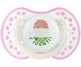 Empreinte My Identity Hongrie Sucette LOVI Dynamic Blanc-rose phosphorescente